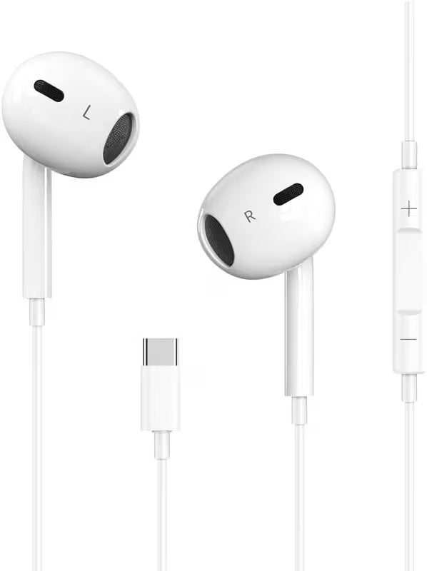 Gionee Type-C Handsfree Earphones – In-Ear USB-C Headphones with Mic, Dual Driver Sound, Compatible