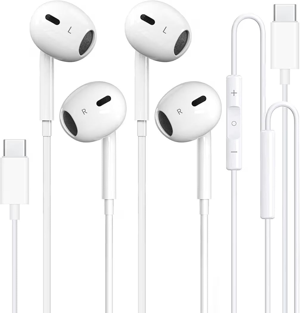 Gionee Type-C Handsfree Earphones – In-Ear USB-C Headphones with Mic, Dual Driver Sound, Compatible