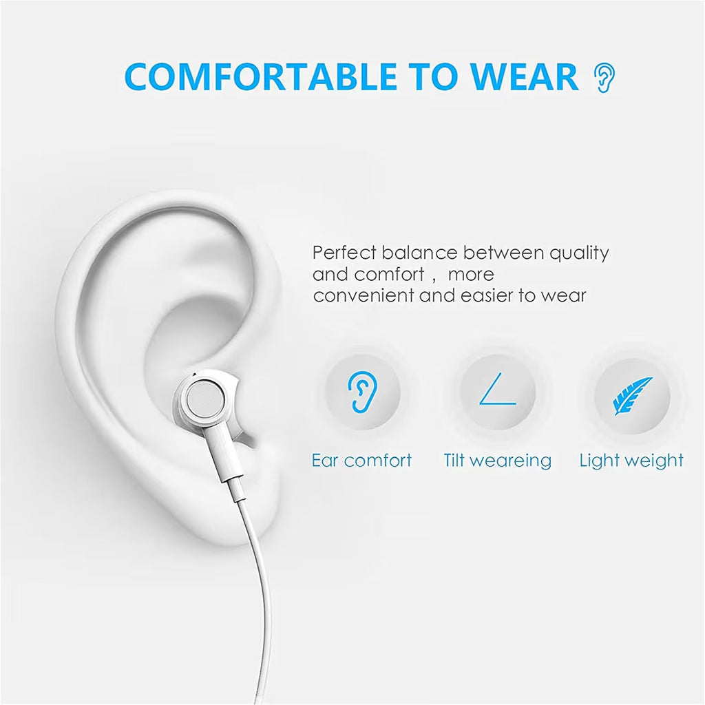 Gionee Type-C Handsfree Earphones – In-Ear USB-C Headphones with Mic, Dual Driver Sound, Compatible