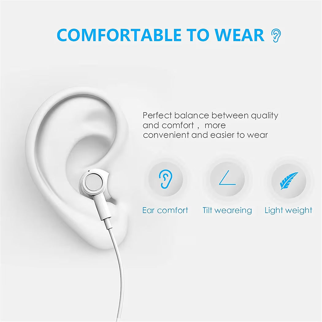 Gionee Type-C Handsfree Earphones – In-Ear USB-C Headphones with Mic, Dual Driver Sound, Compatible