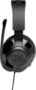 JBL Quantum 200 Wired Gaming Headphones – 50mm Drivers, Flip-Up Mic, Noise Isolation, Multi-Platform Compatible