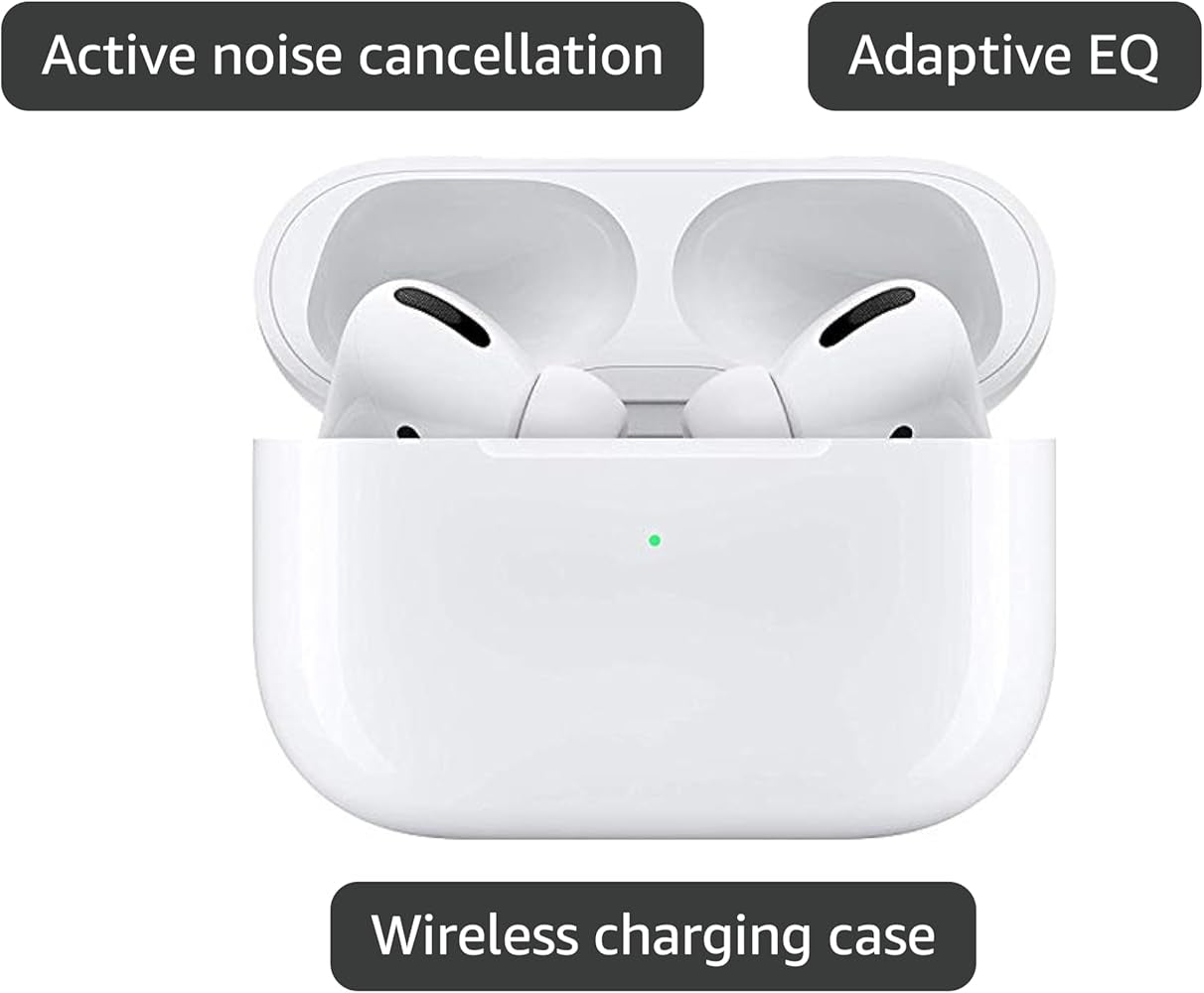 Apple AirPods Pro (2nd Generation) with MagSafe Charging Case – Active Noise Cancellation, Transparency Mode, Spatial Audio, H2 Chip, Sweat & Water Resistant