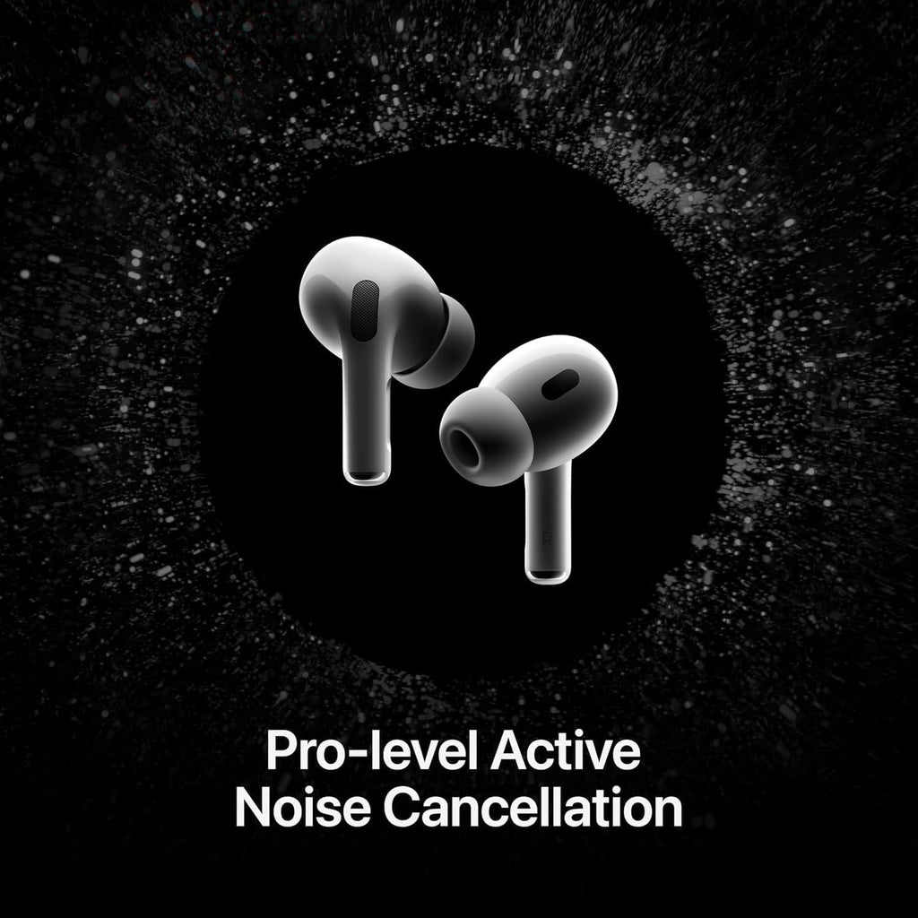 Apple AirPods Pro (2nd Generation) with MagSafe Charging Case – Active Noise Cancellation, Transparency Mode, Spatial Audio, H2 Chip, Sweat & Water Resistant